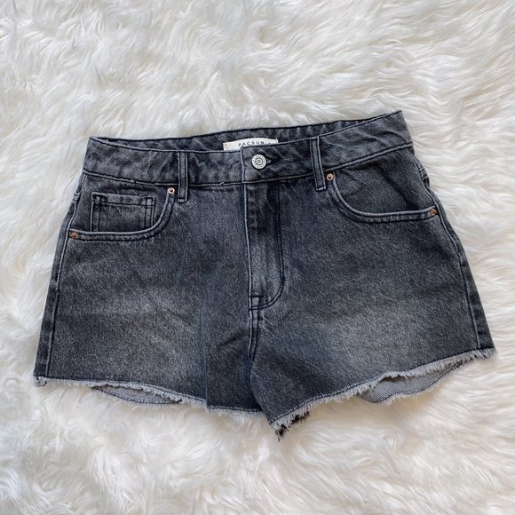 PacSun Pants - PacSun Grey High Rise Denim Festival Shorts